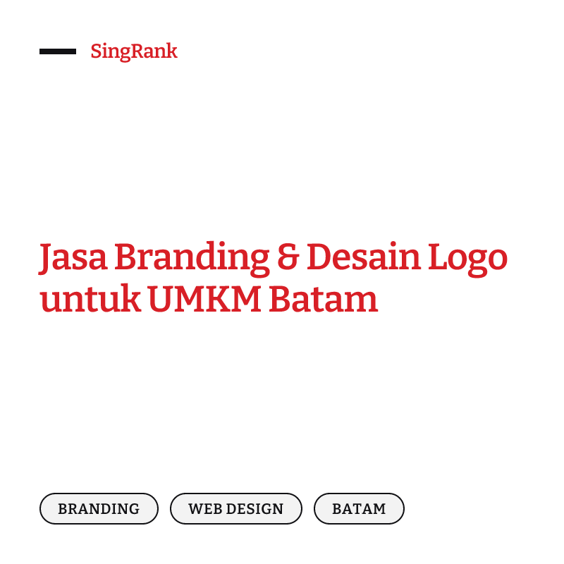 Jasa Branding & Desain Logo untuk UMKM Batam